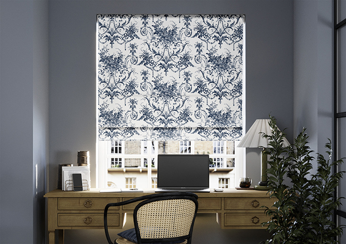 Laura Ashley Tuileries, Midnight - Roman Blind - Image 3